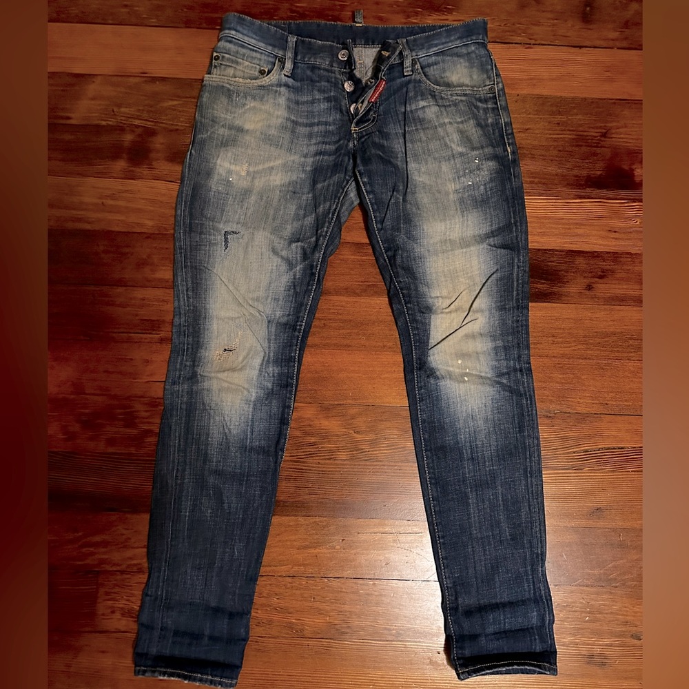 DSquared jeans size 44 distressed and beautifully worn